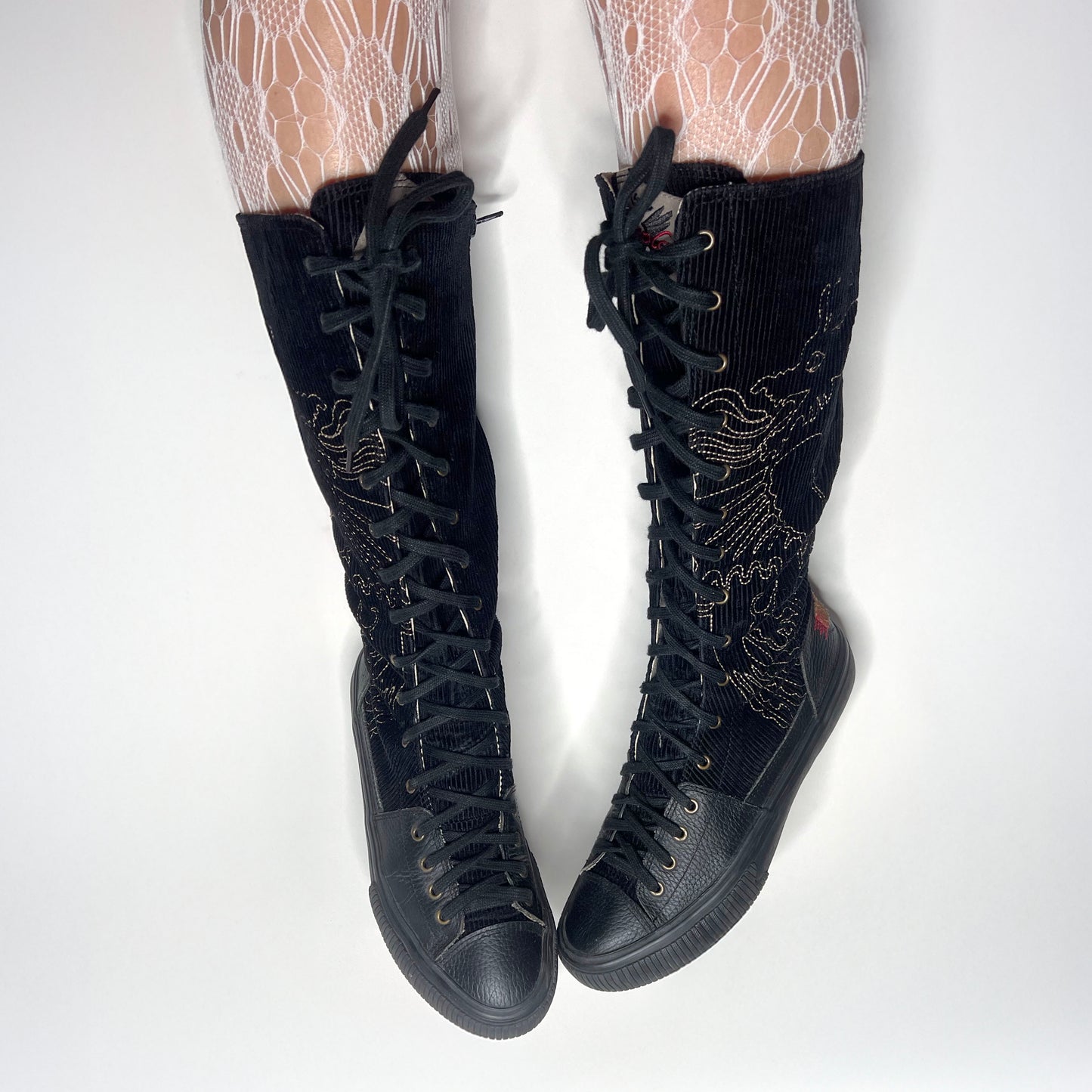 Replay Vintage Black Boxing Boots