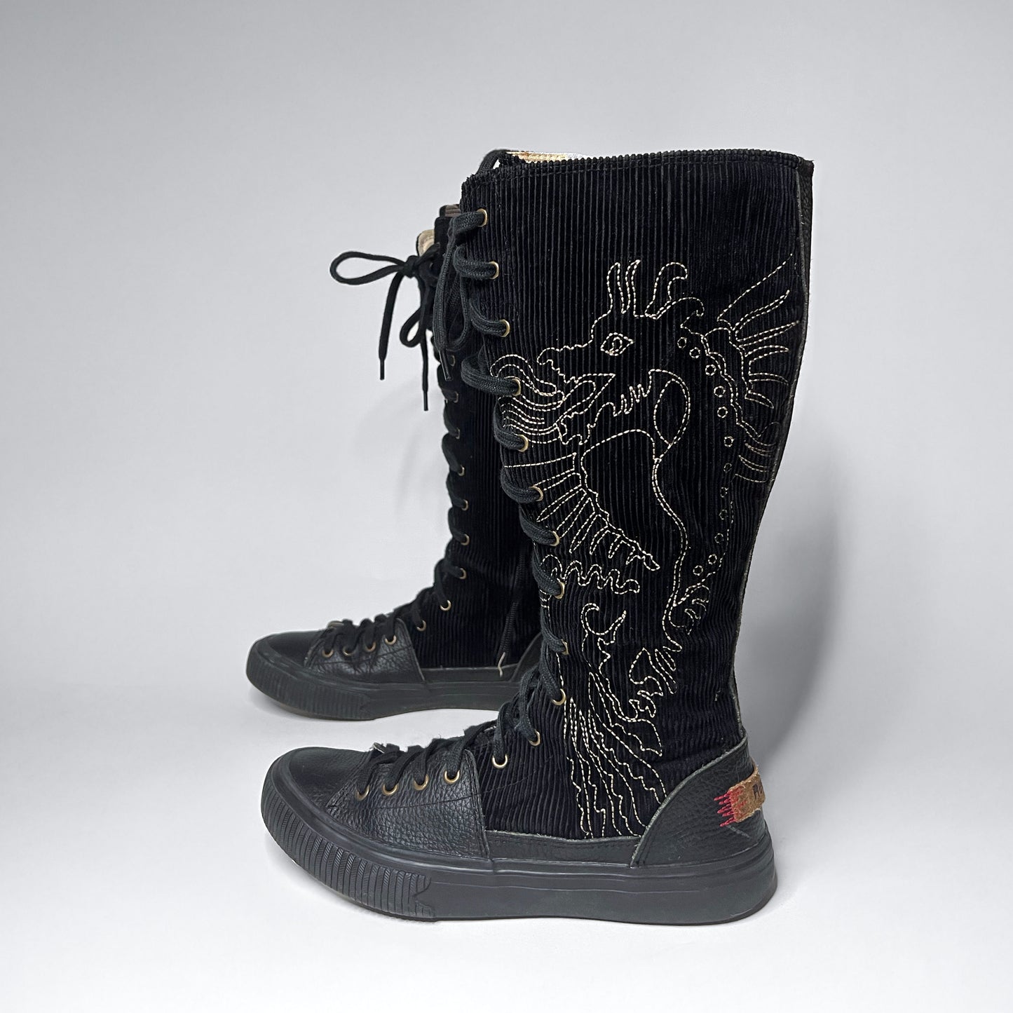 Replay Vintage Black Boxing Boots