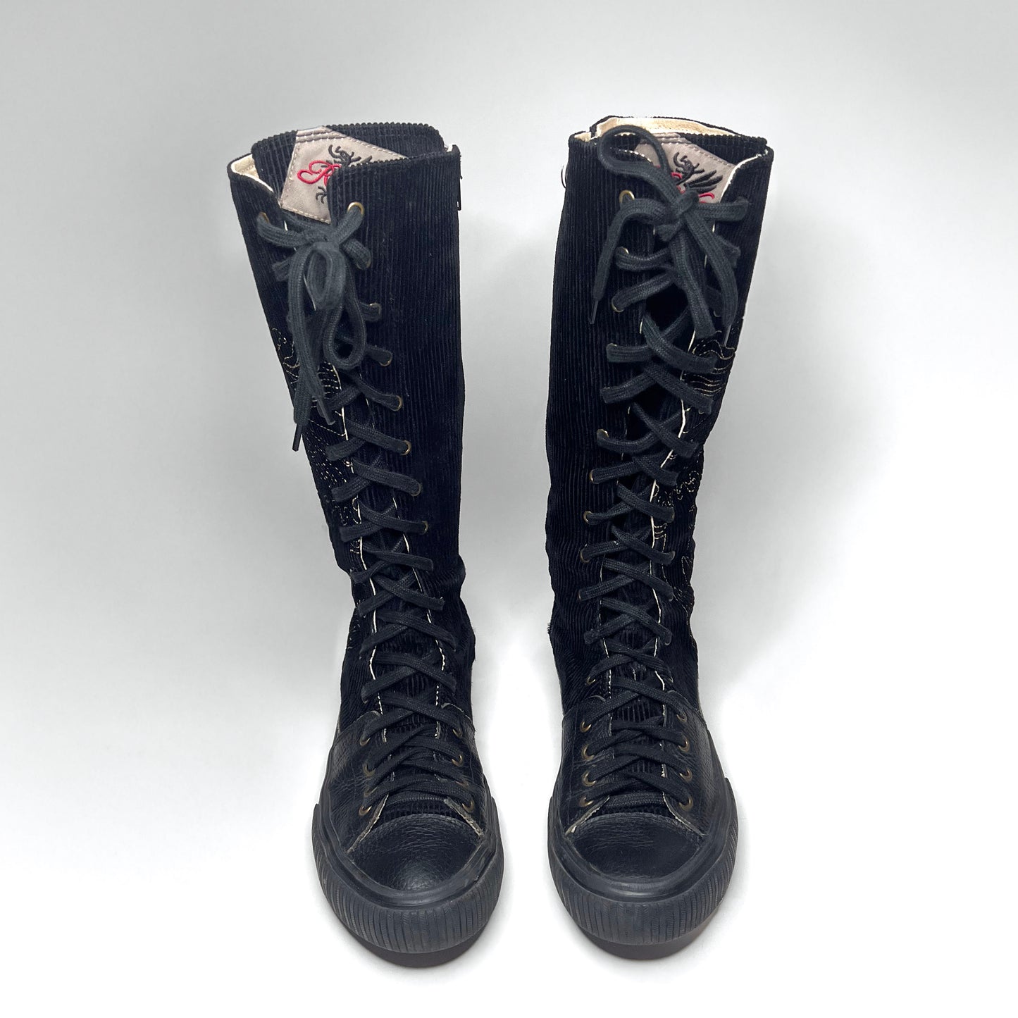 Replay Vintage Black Boxing Boots