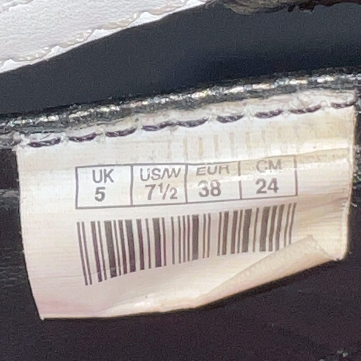 Puma Vintage Black Leather Ballet Flats