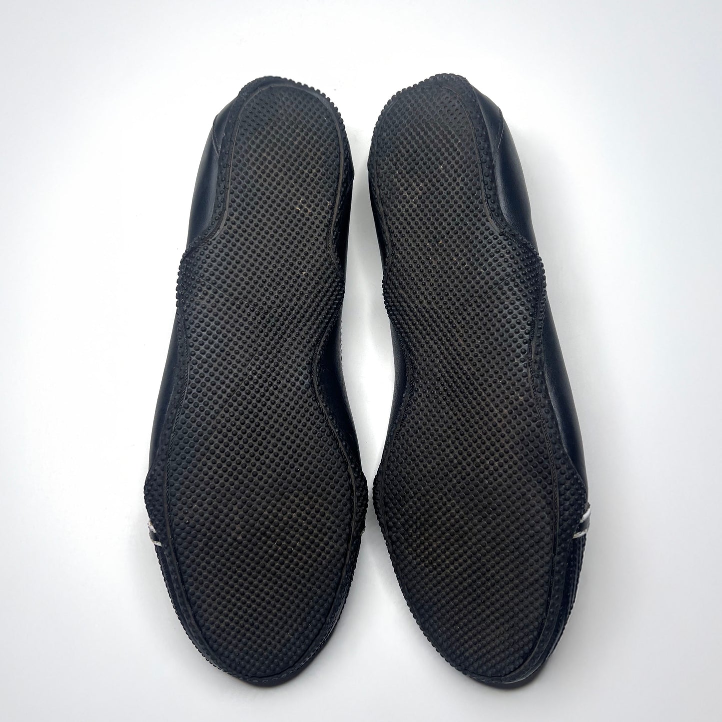 Puma Vintage Black Leather Ballet Flats