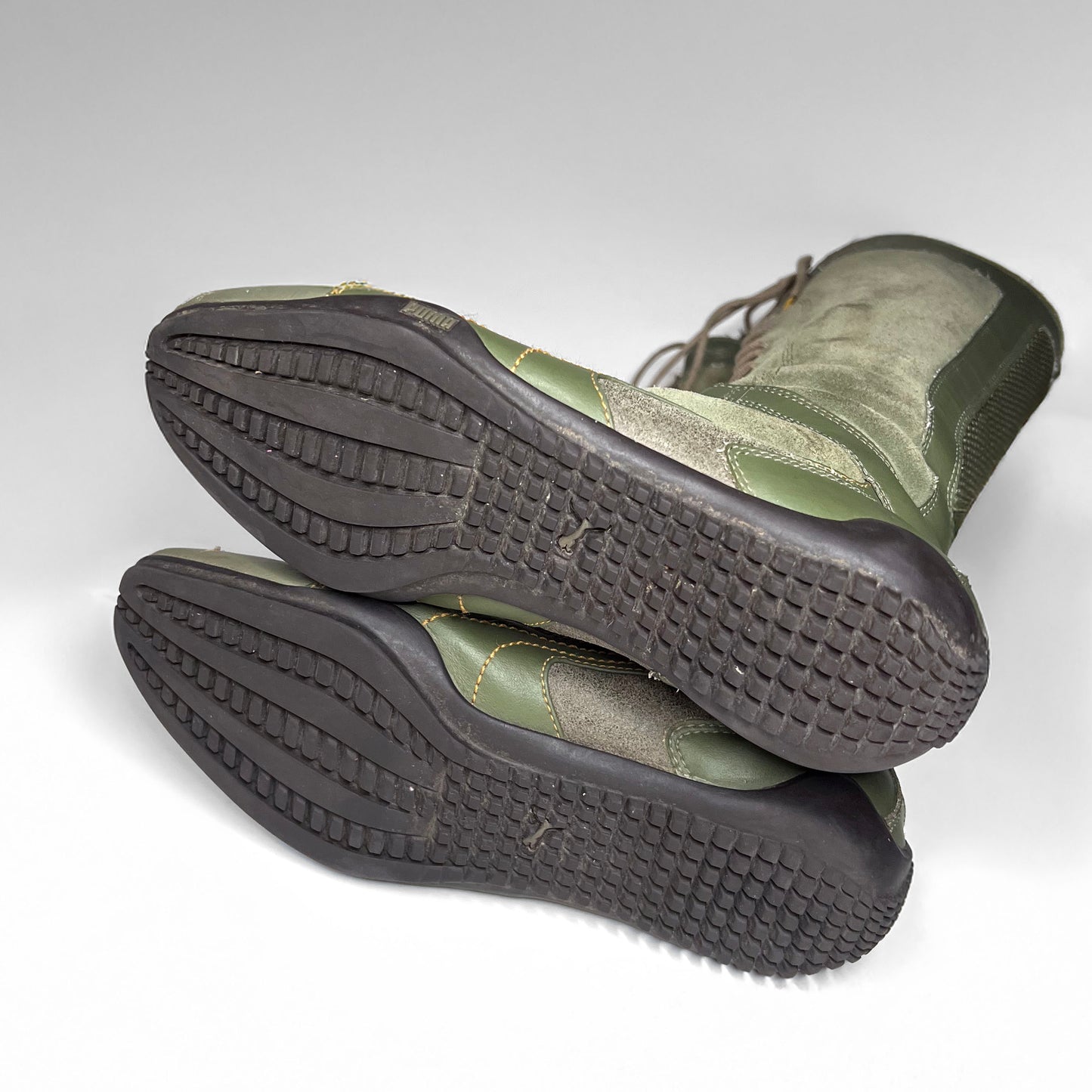 Puma Rare London Trail Green Leather Boxing Boots