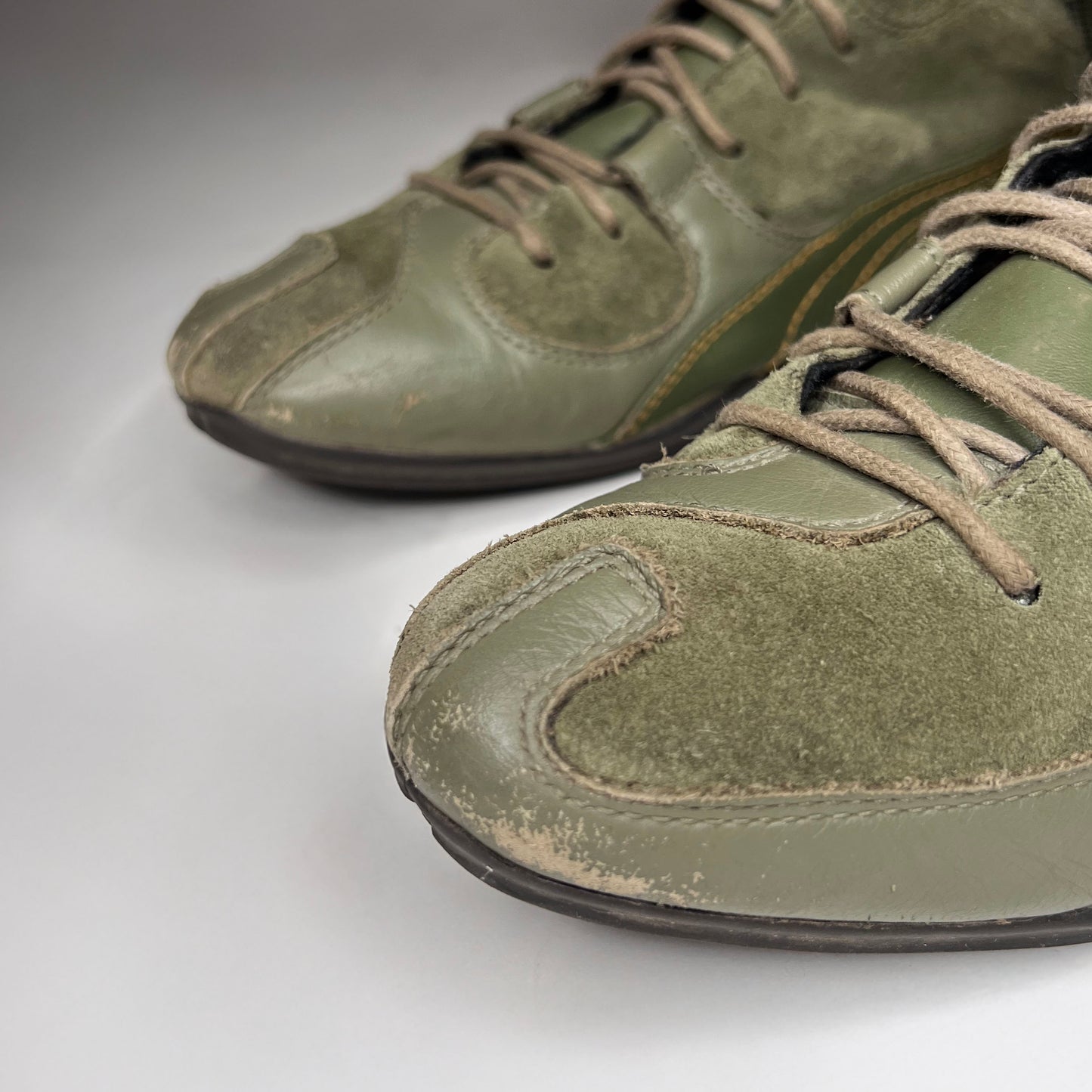 Puma Rare London Trail Green Leather Boxing Boots