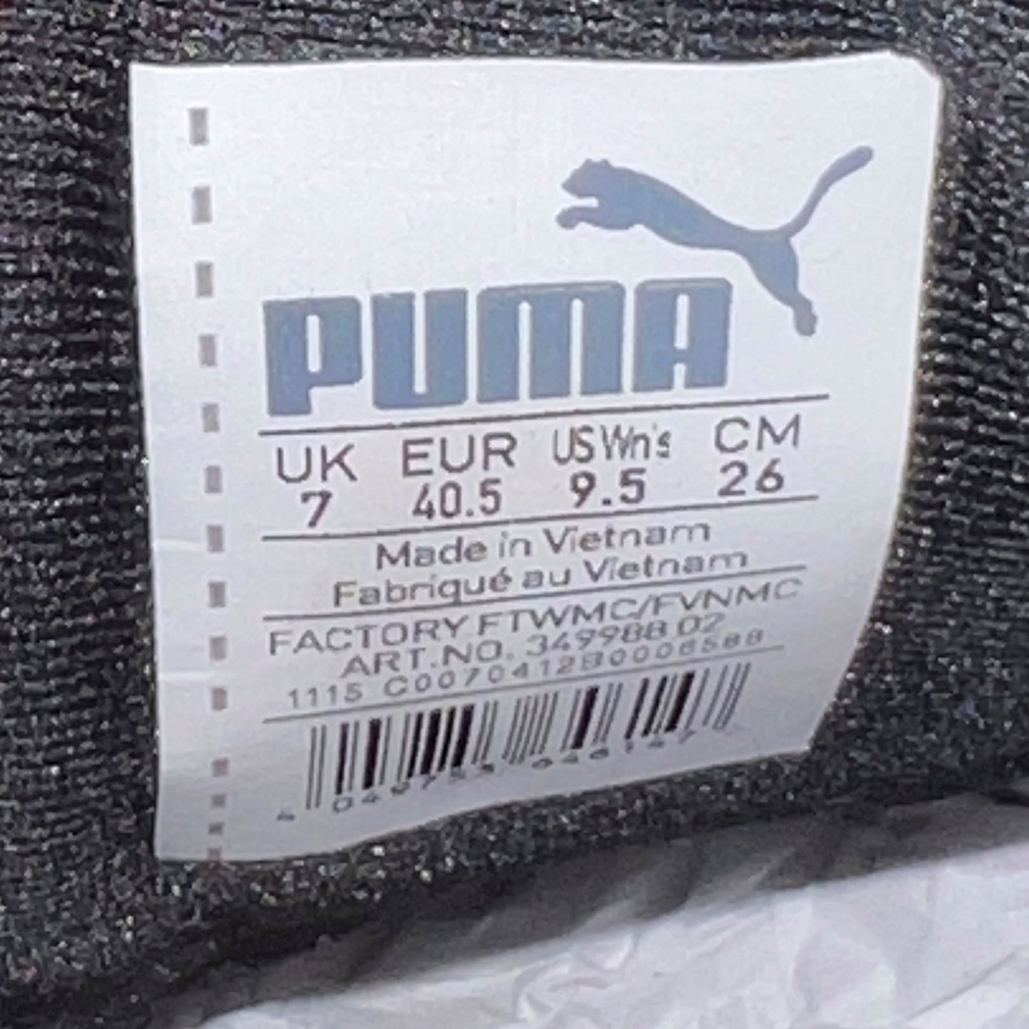 Puma Vintage Black Sneakers