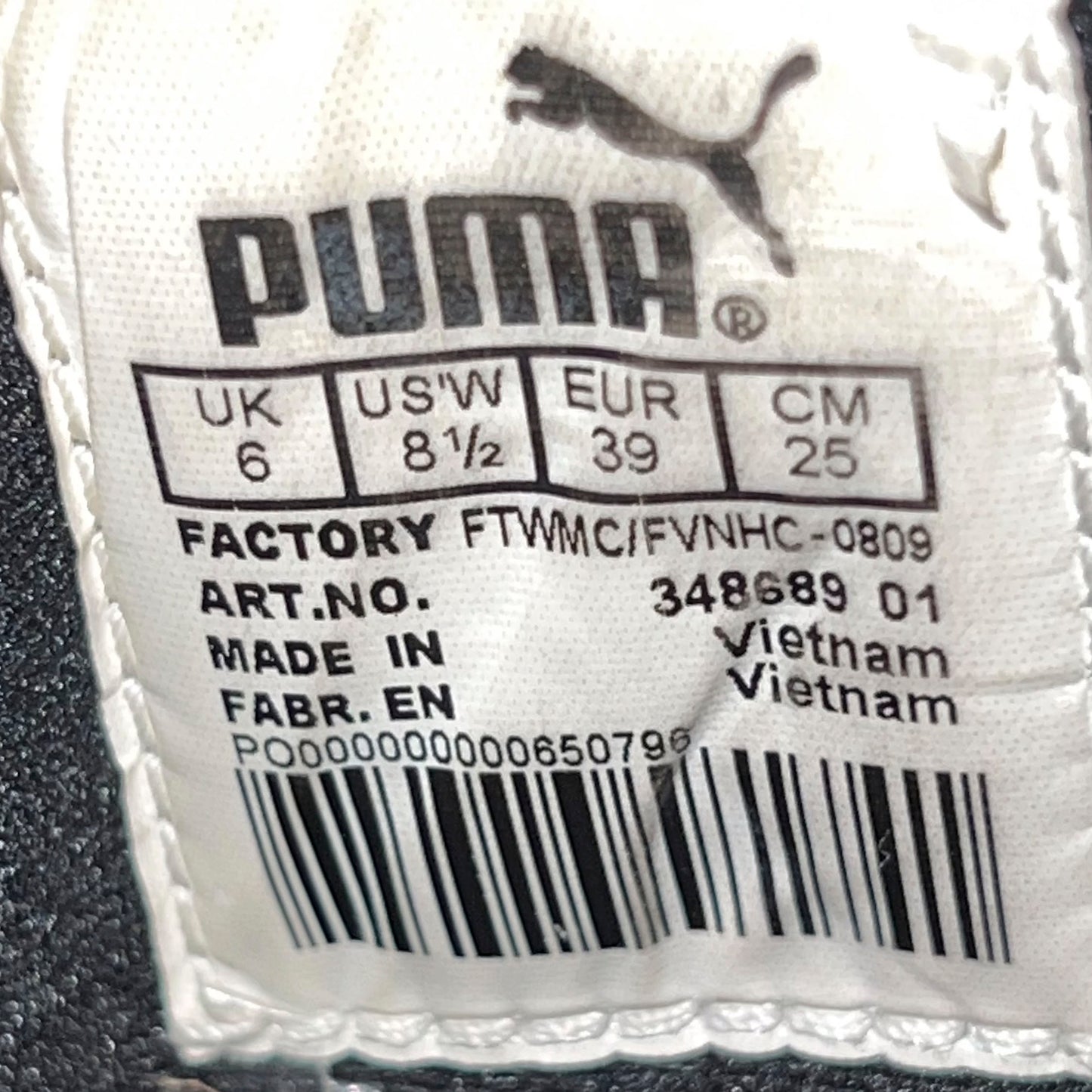 Puma Vintage Black Sneakers