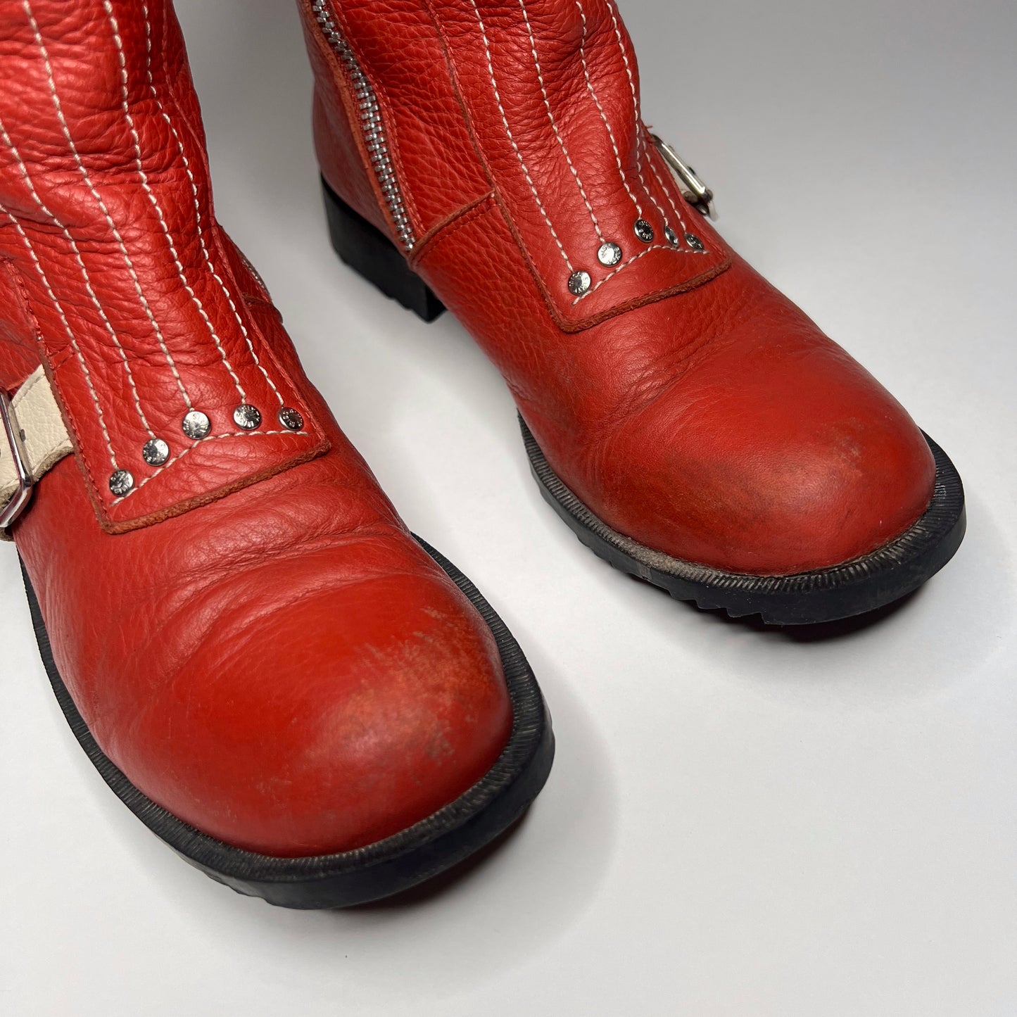 Miss Sixty Vintage Leather Boxing Boots