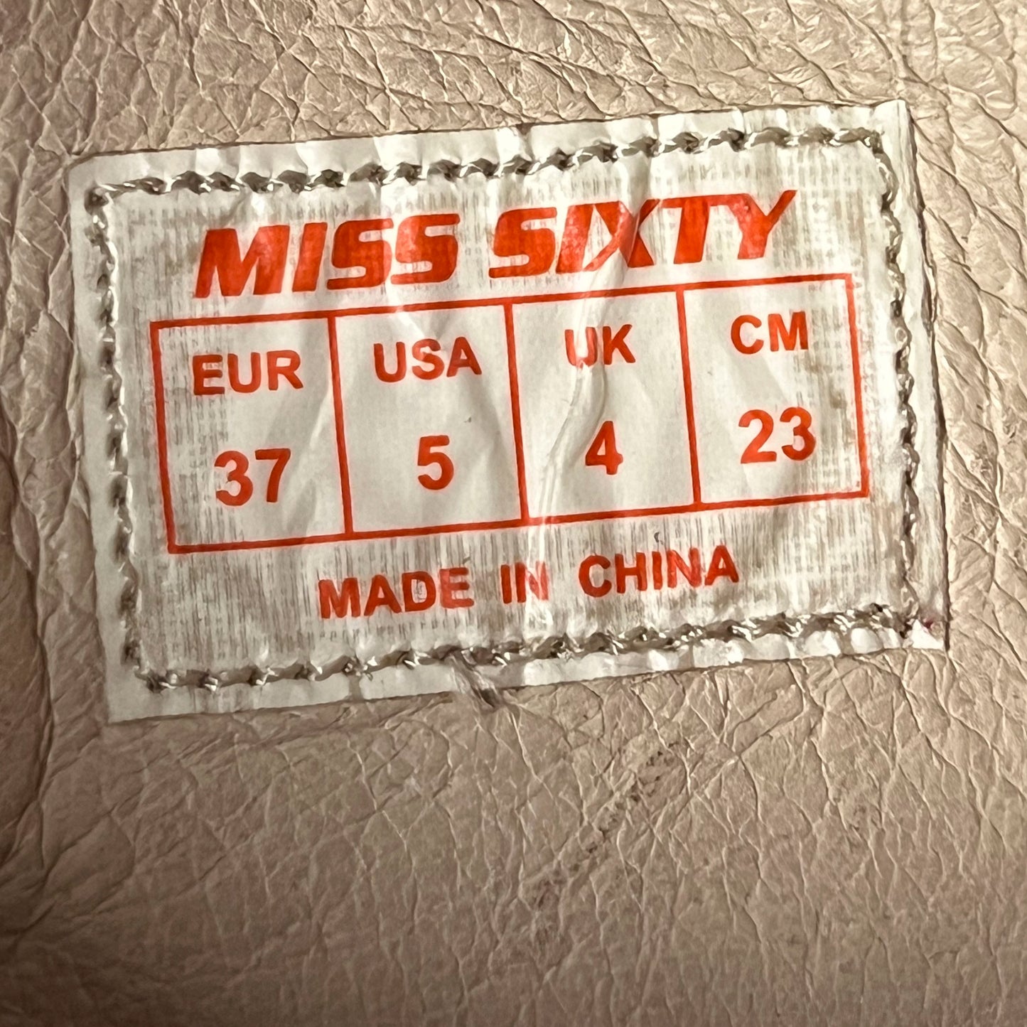 Miss Sixty Vintage Leather Boxing Boots