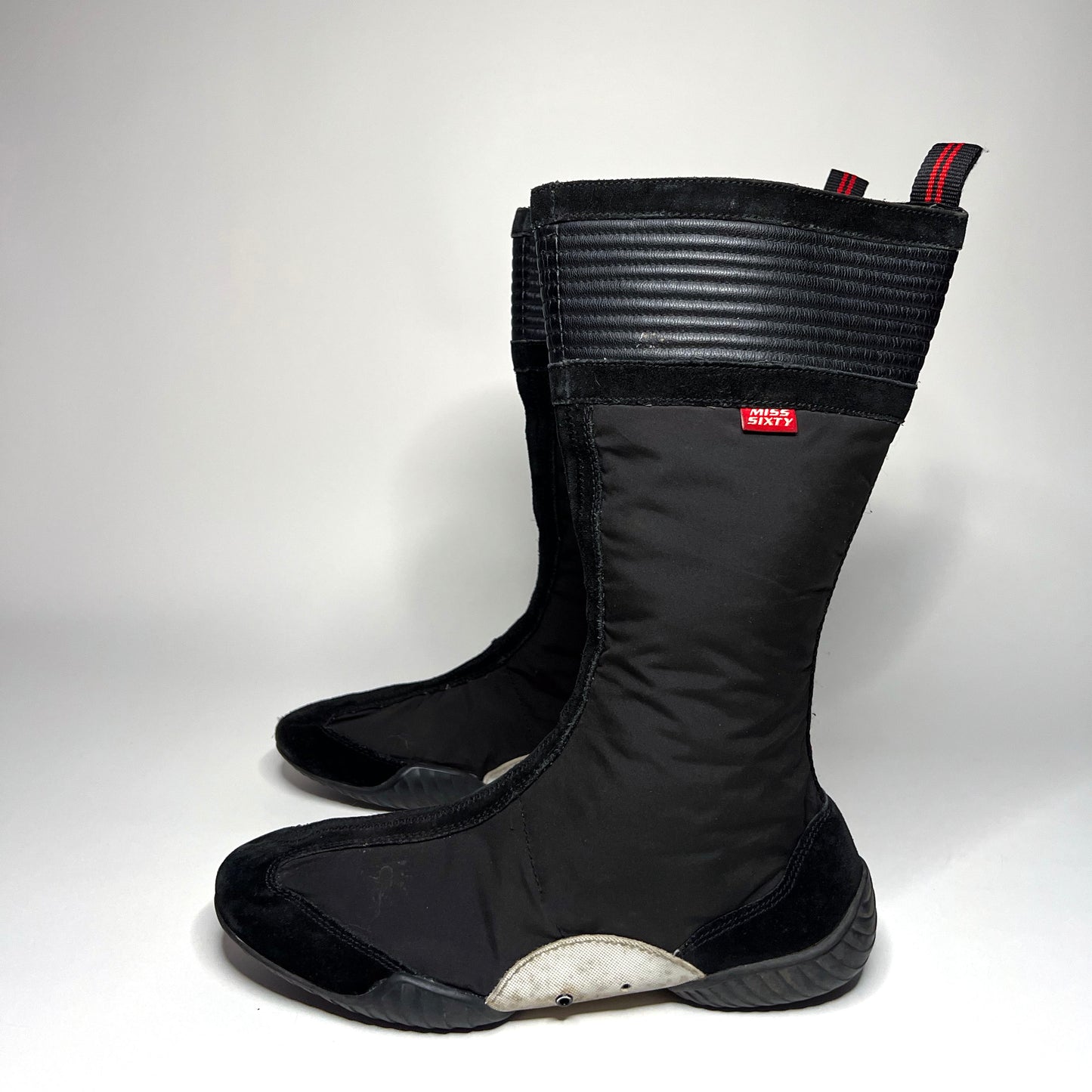 Miss Sixty Vintage Black Boxing Boots