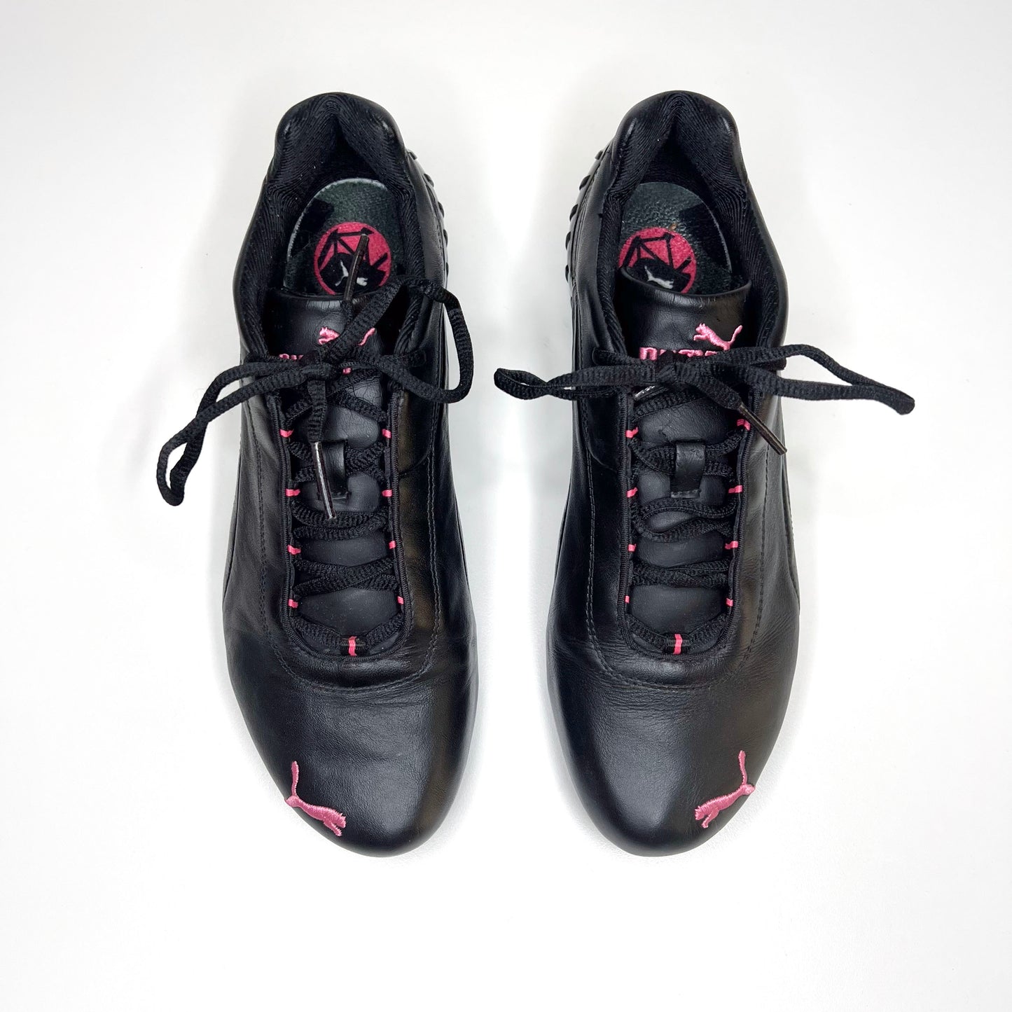 Puma Rare Structure Cat Black Leather Sneakers - US 8.5