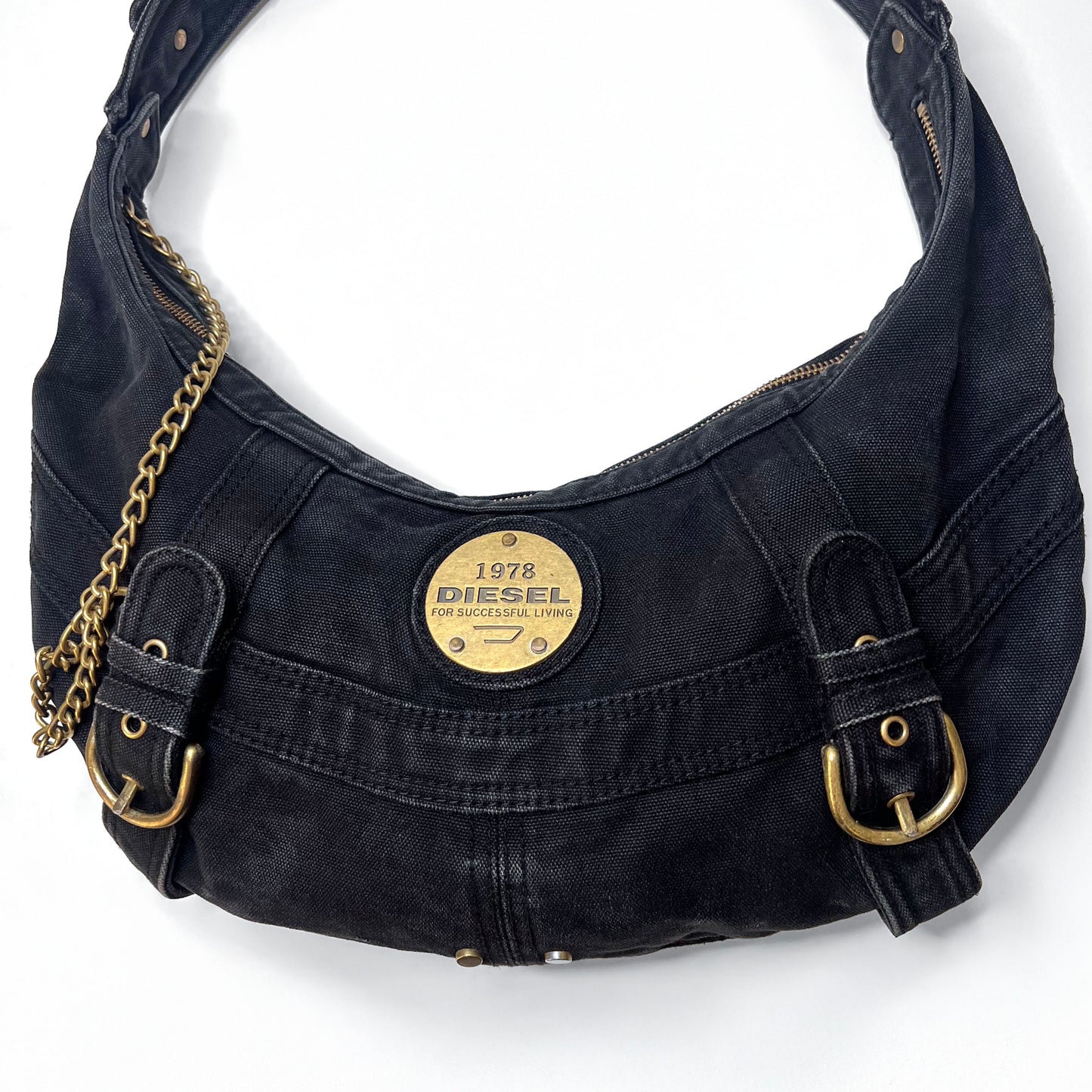 Diesel Vintage Black Shoulder Bag