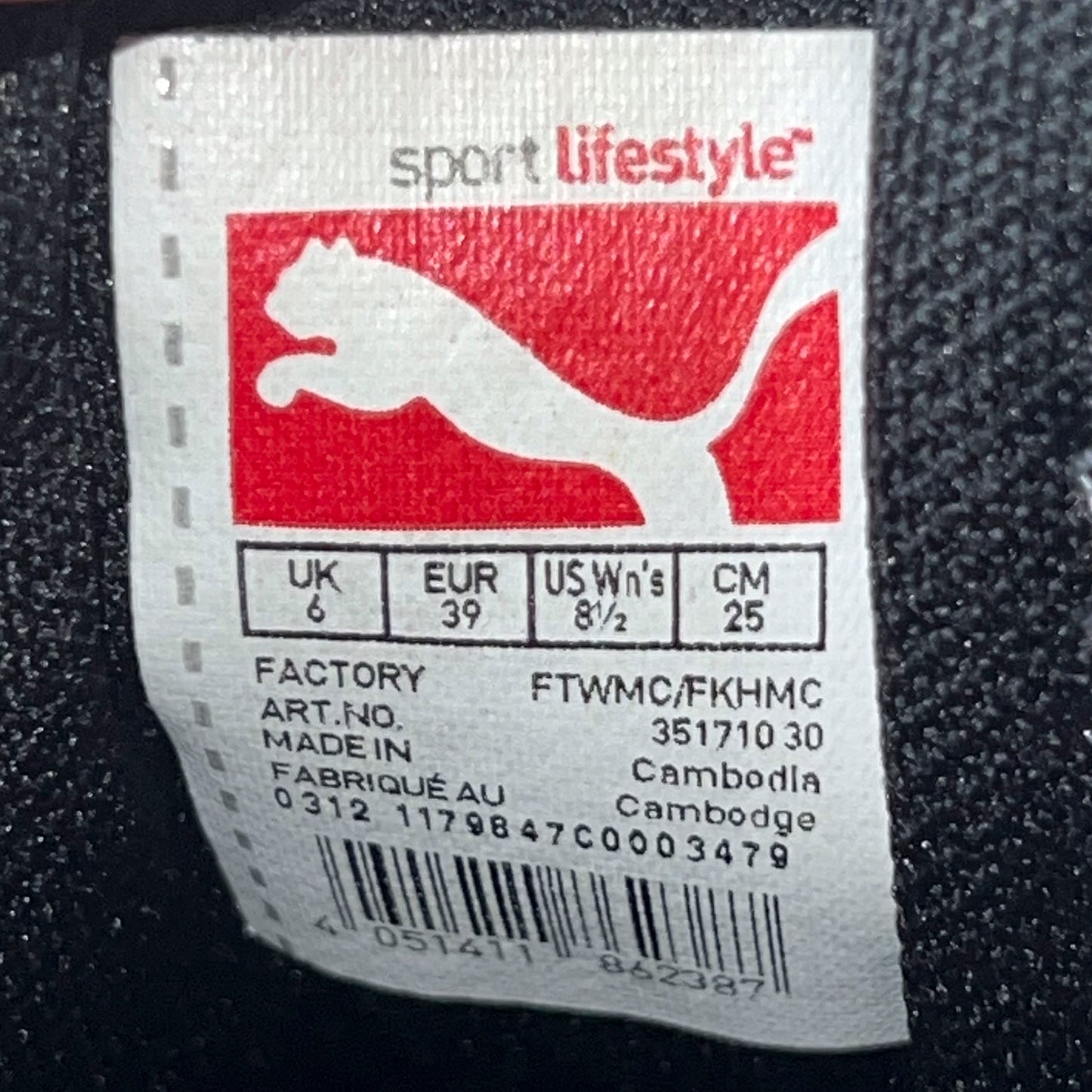 Puma Vintage Black Sneakers