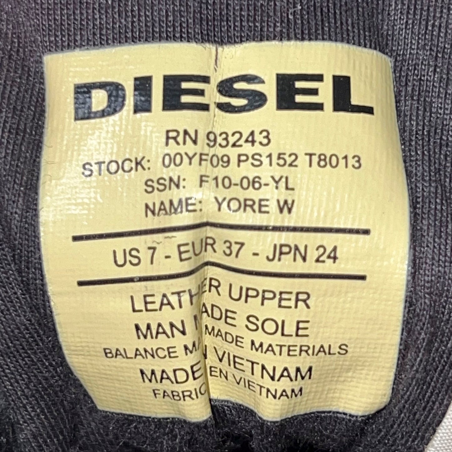 Diesel Vintage Leather Sneakers