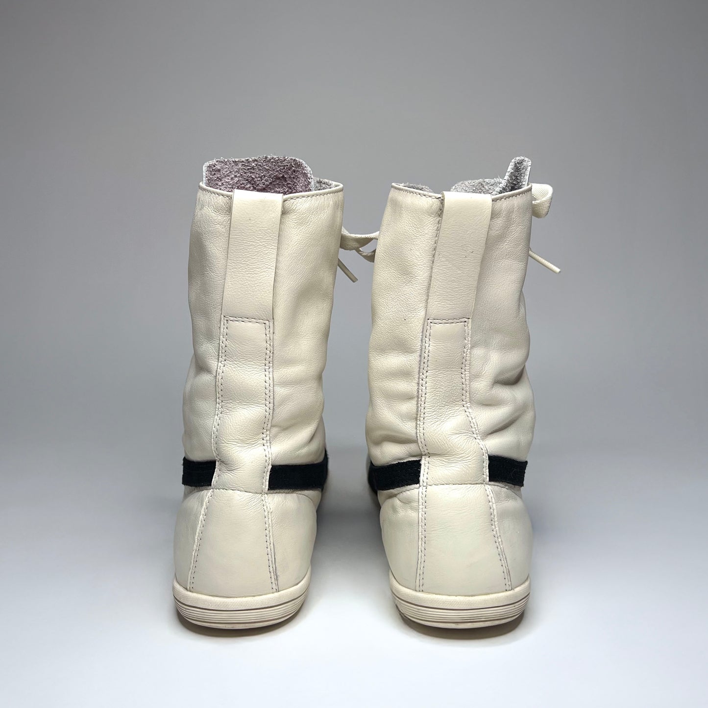 Puma Vintage White Leather Boxing Boots