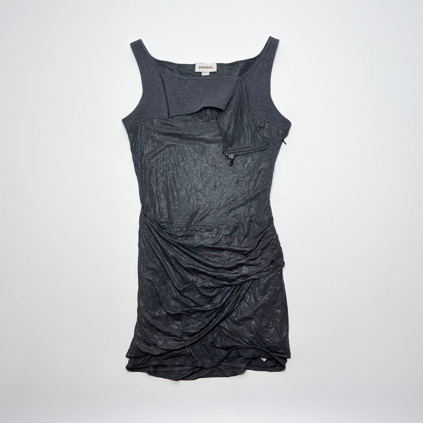 Diesel Grey Bodycon Draped Dress