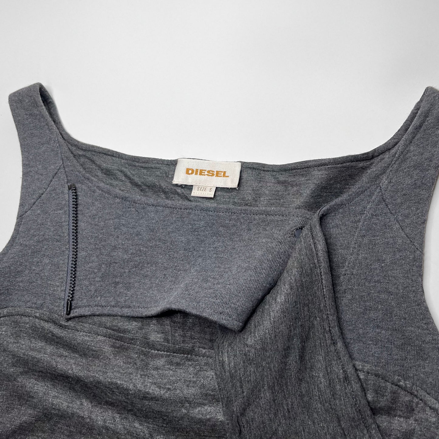 Diesel Grey Bodycon Draped Dress