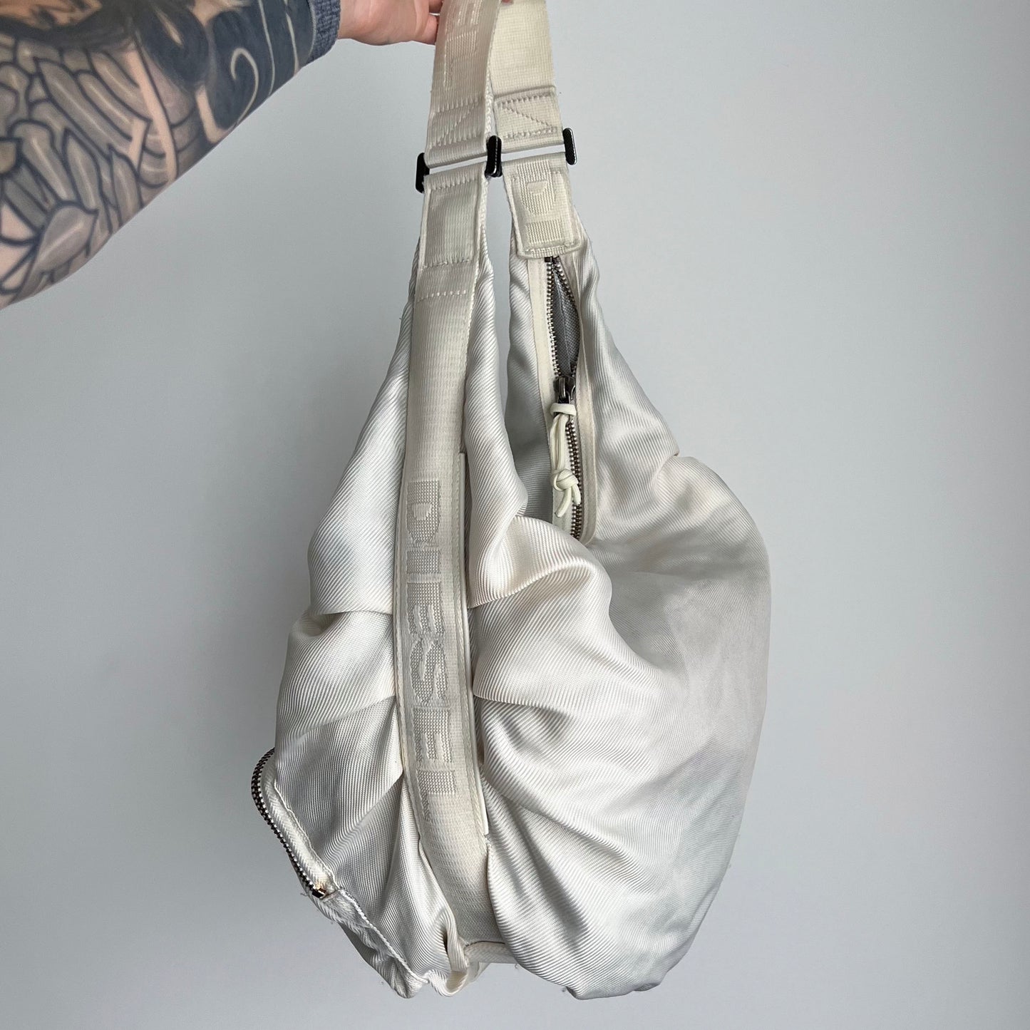 Vintage Diesel Nylon Maxi Shoulder Bag