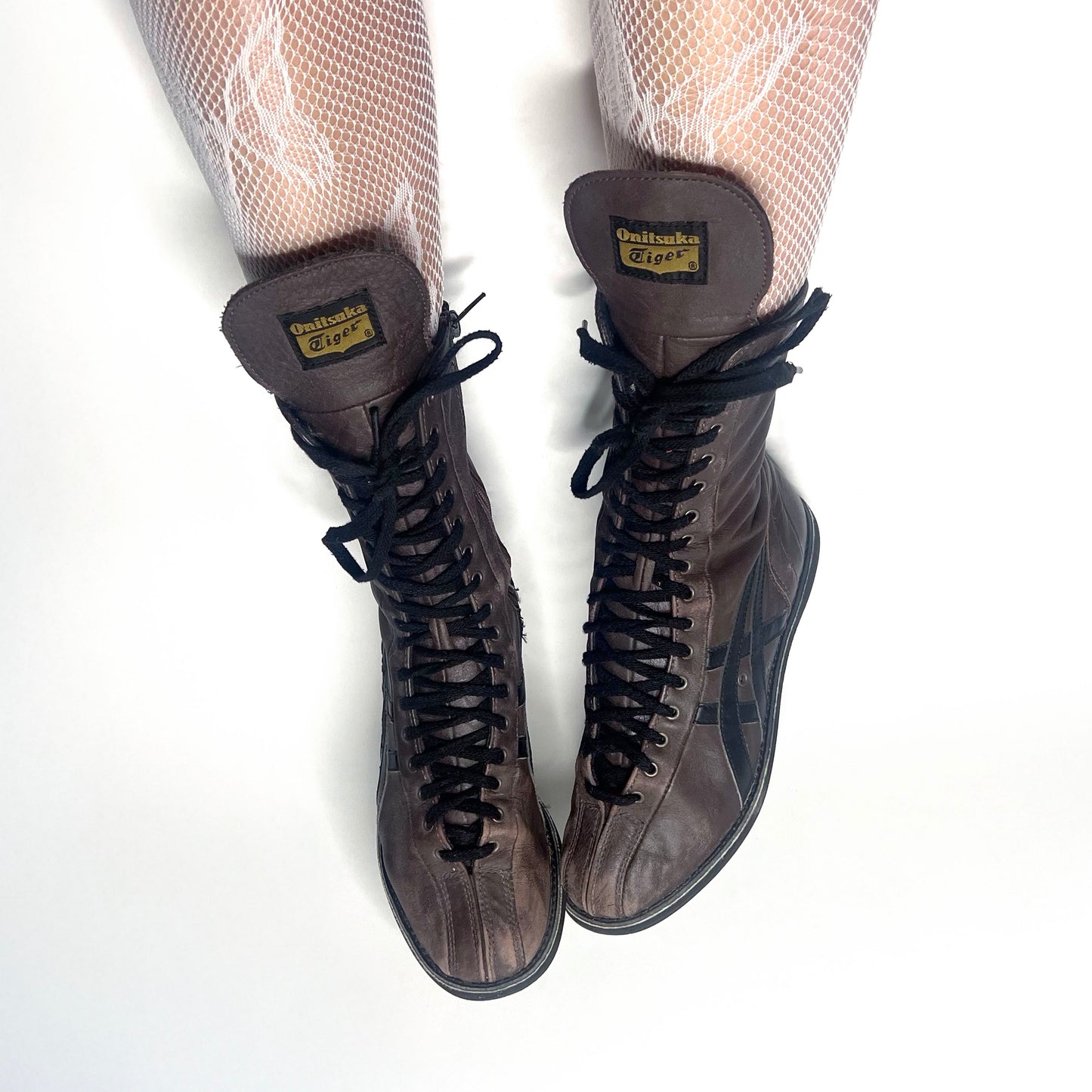 Onitsuka Tiger Vintage Brown Leather Boxing Boots