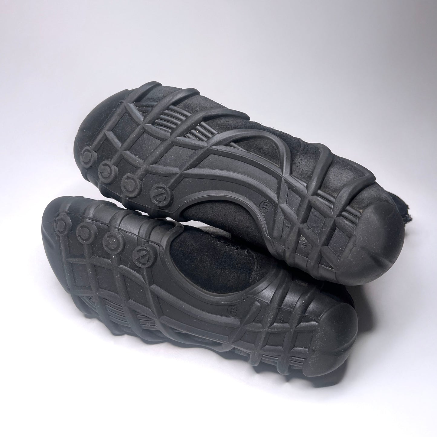 Ecco Vintage Black Leather Boots