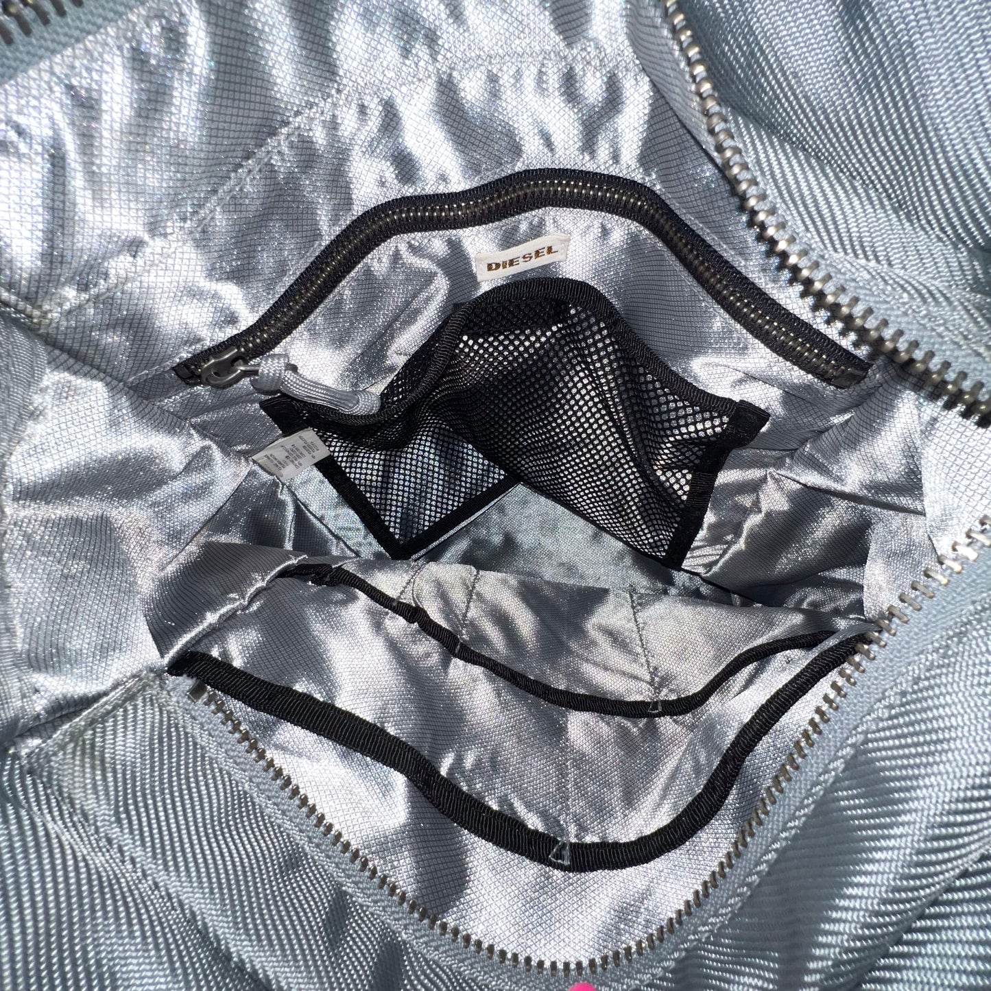 Diesel vintage silver tote bag