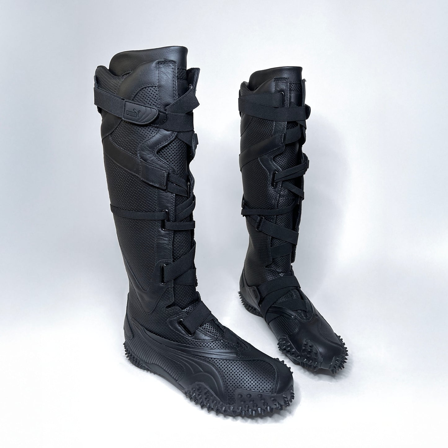Puma Mostro Archive Black Leather Boxing Boots UK 5