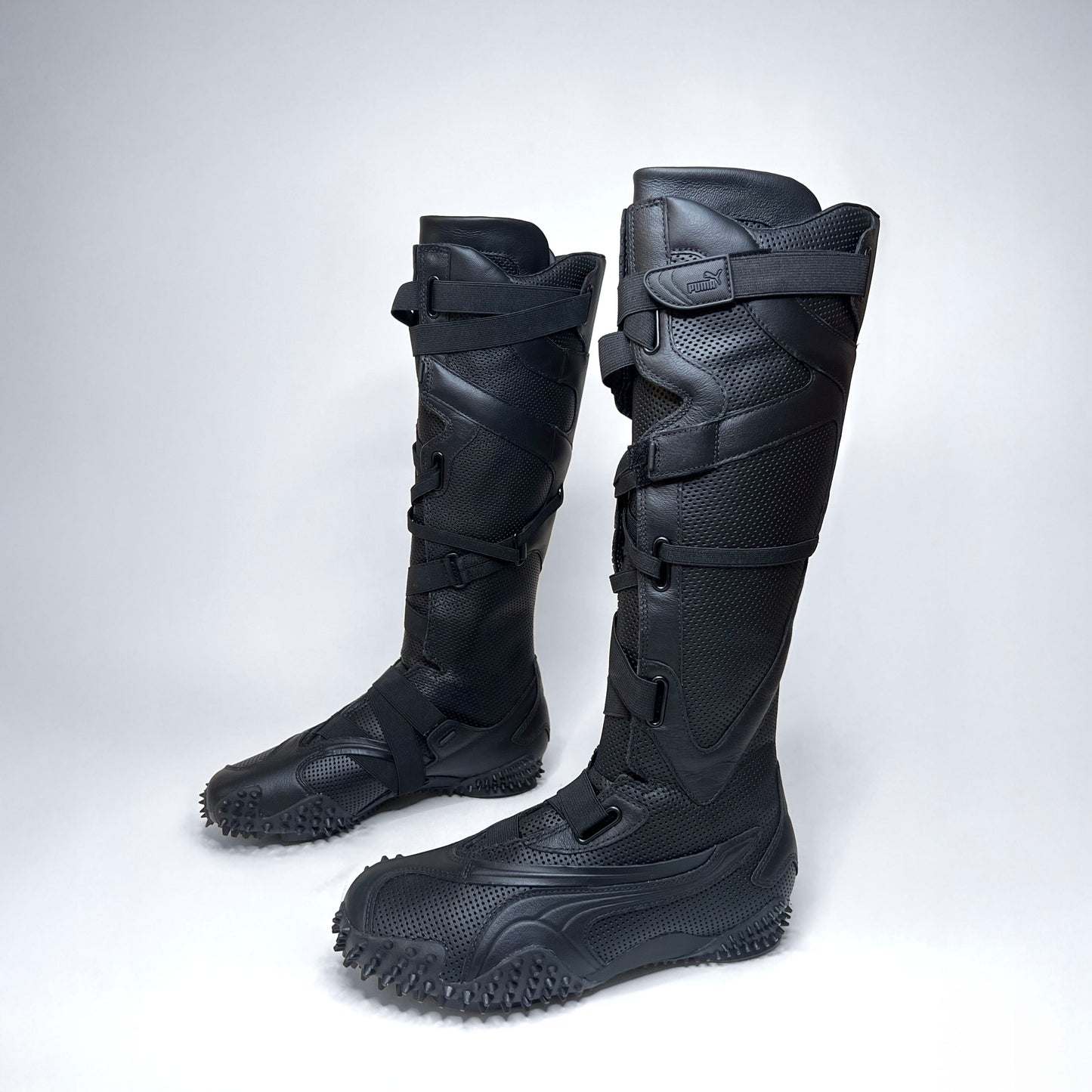 Puma Mostro Archive Black Leather Boxing Boots UK 5