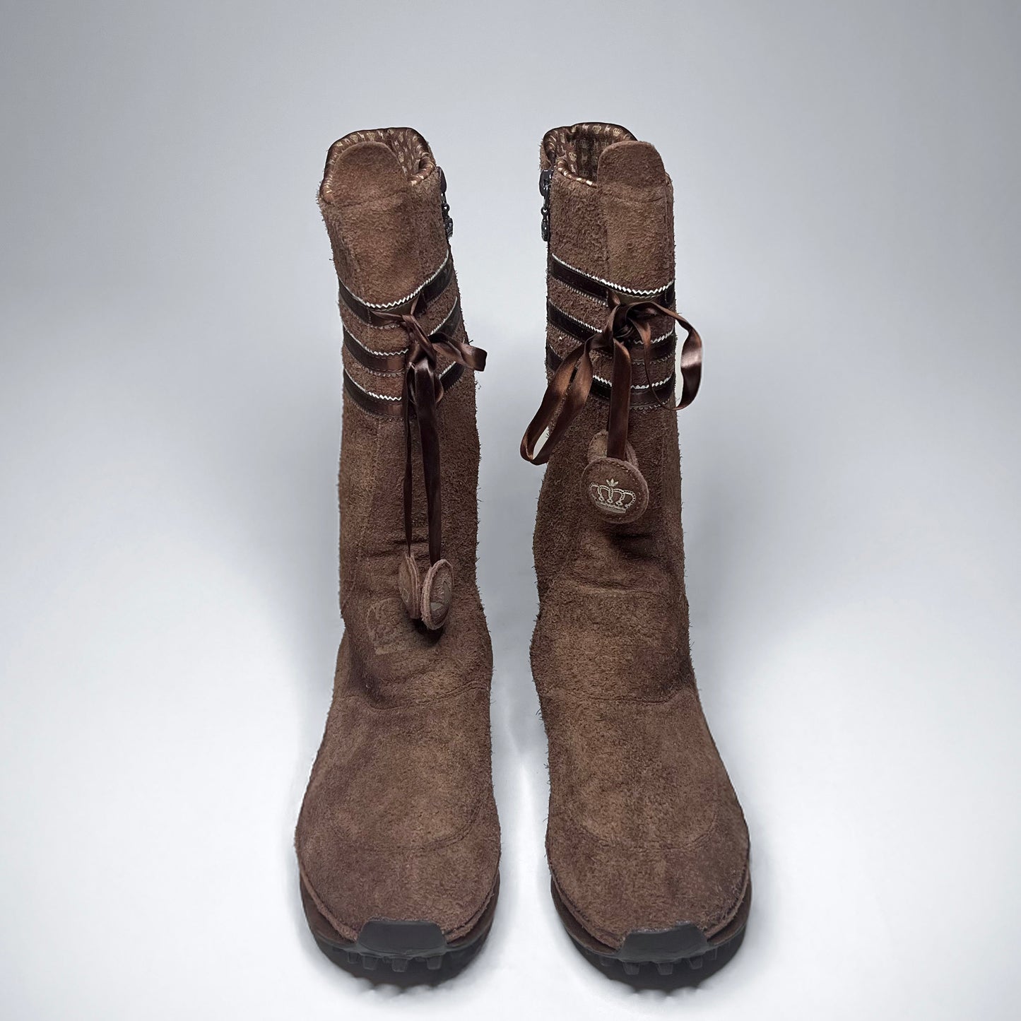 Vintage Adidas Missy Elliot Brown Suede Boots
