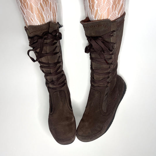 Esprit Vintage Brown Leather Boots