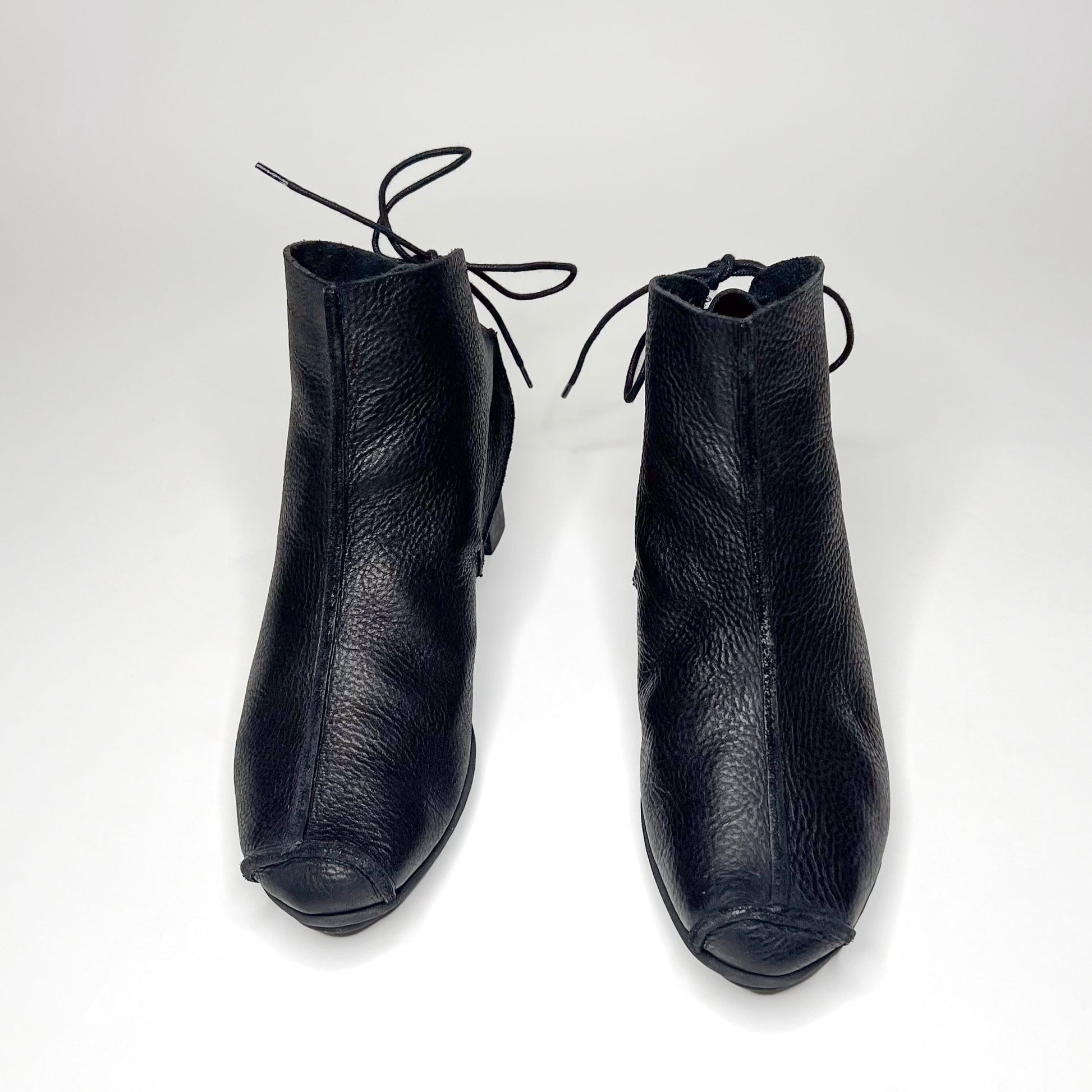 Trippen Black Ankle Platform Boots