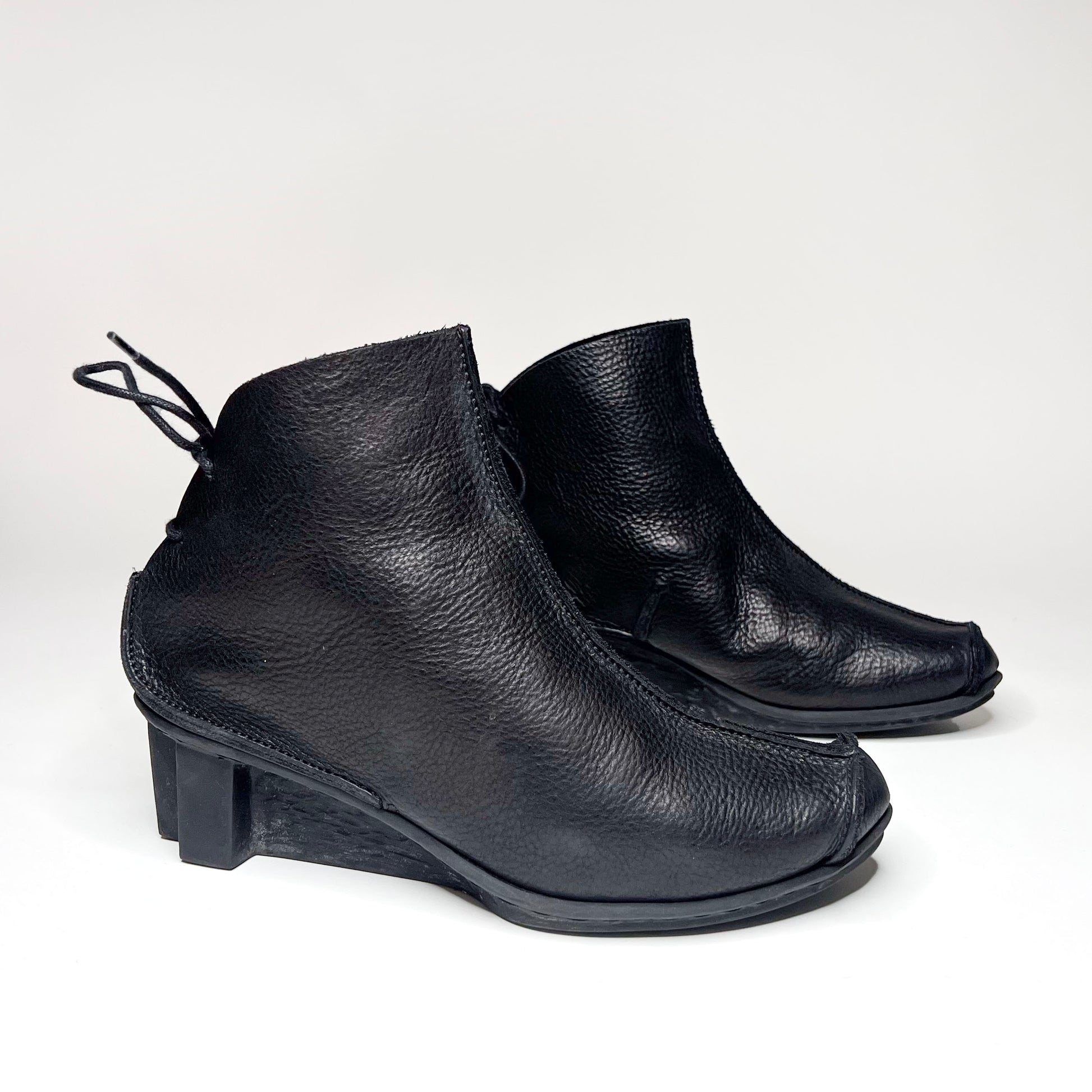 Trippen Black Ankle Platform Boots