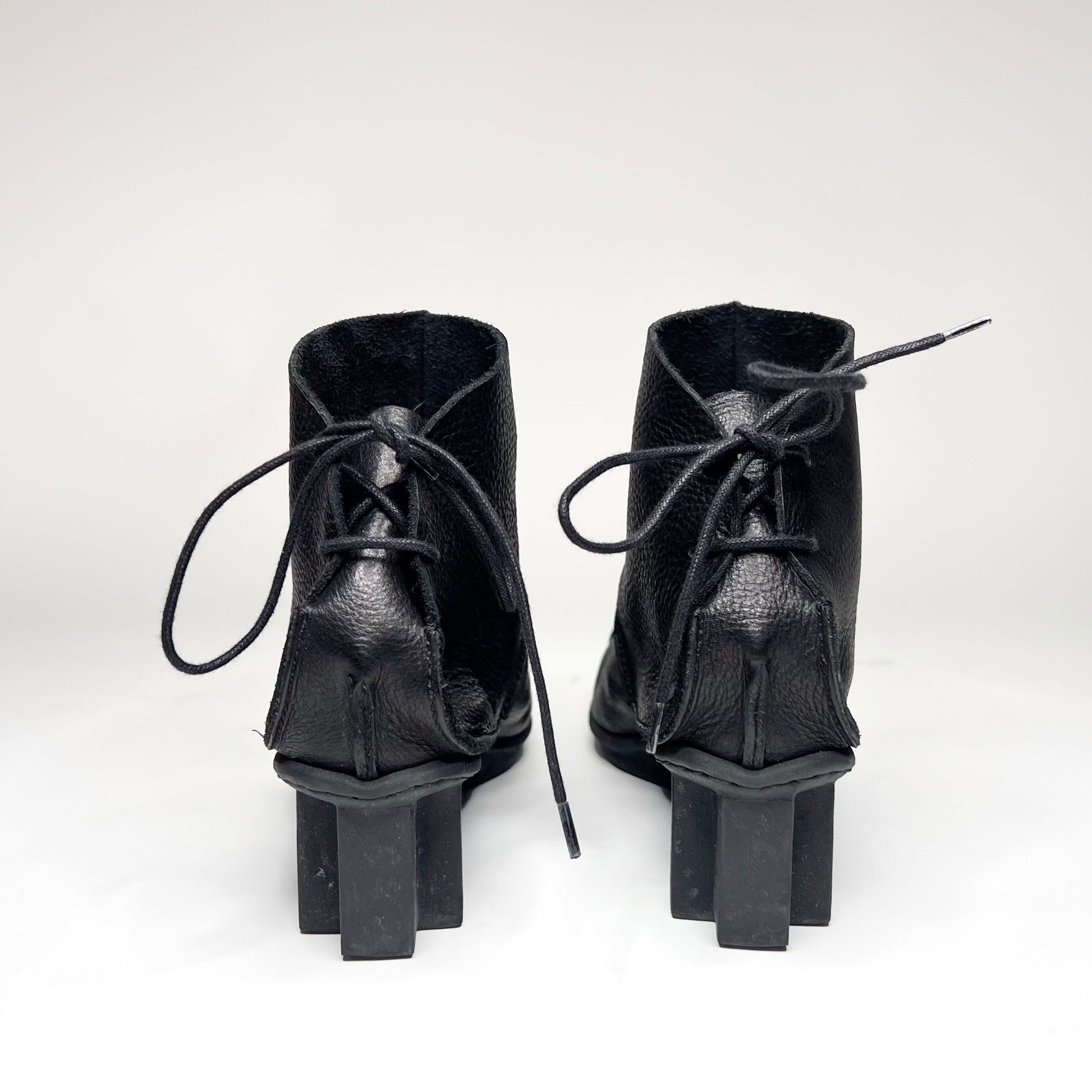 Trippen Black Ankle Platform Boots