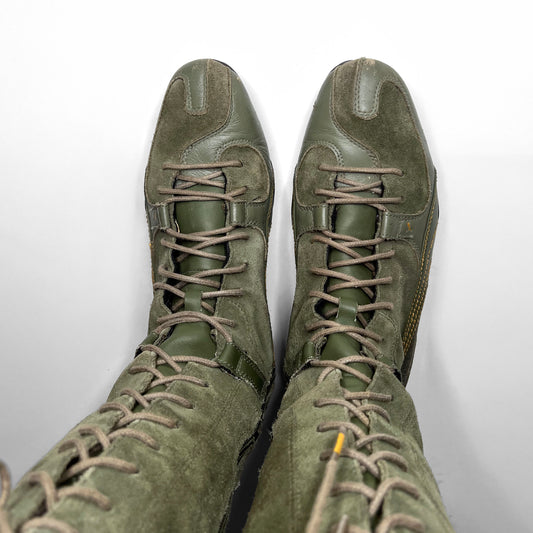 Puma Rare London Trail Green Leather Boxing Boots