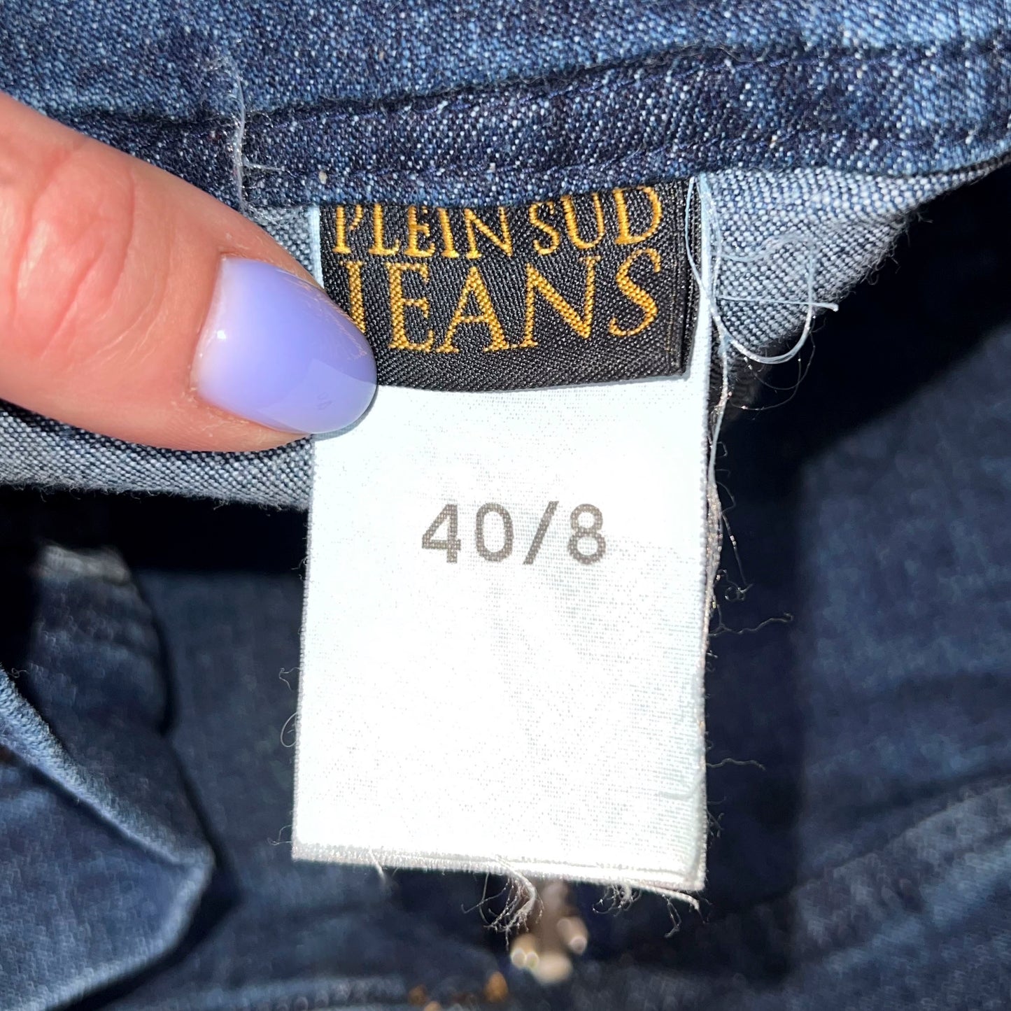 Plein Sud Jeans Denim Corset Tube Top