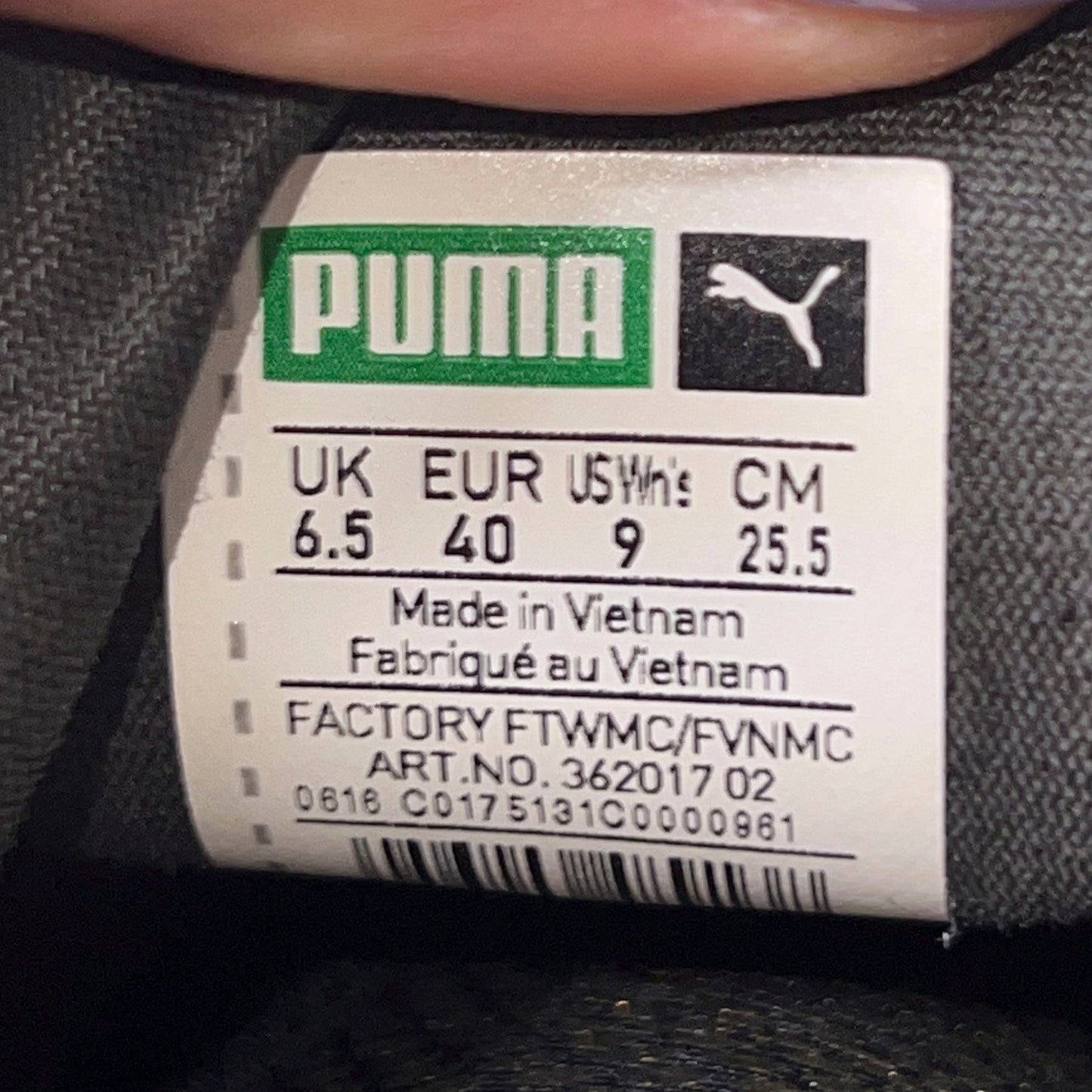 Puma Vintage Black Boxing Boots