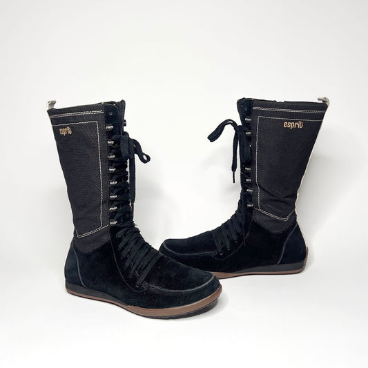 Esprit Vintage Black Leather Boots