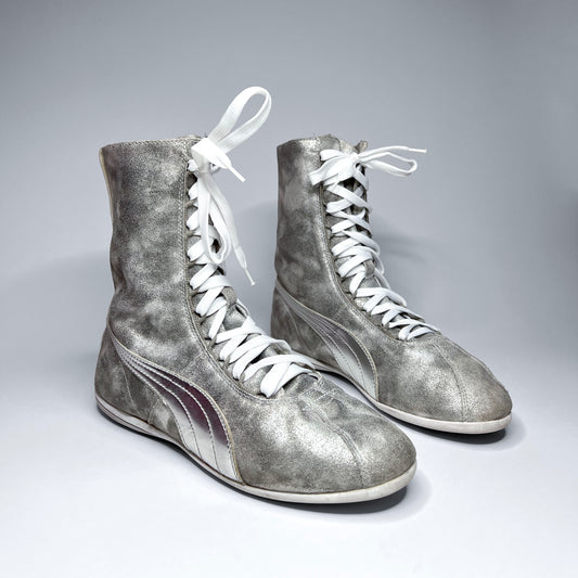 Puma Vintage Silver Boxing Boots