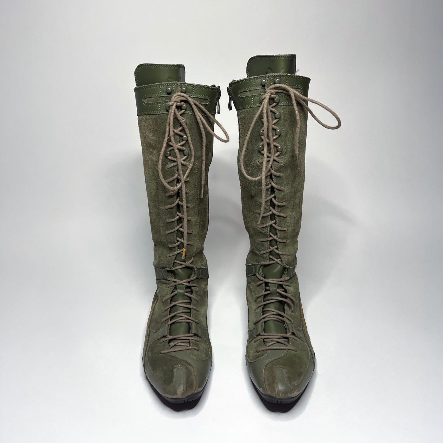 Puma Rare London Trail Green Leather Boxing Boots