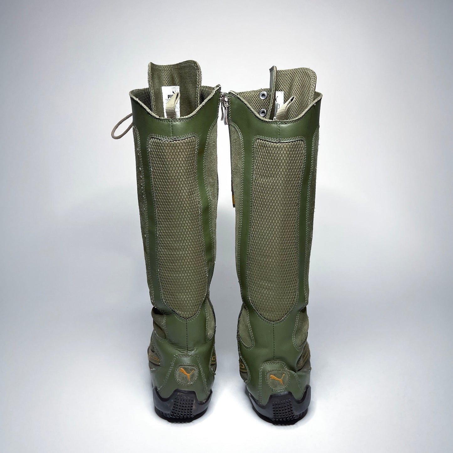 Puma Rare London Trail Green Leather Boxing Boots