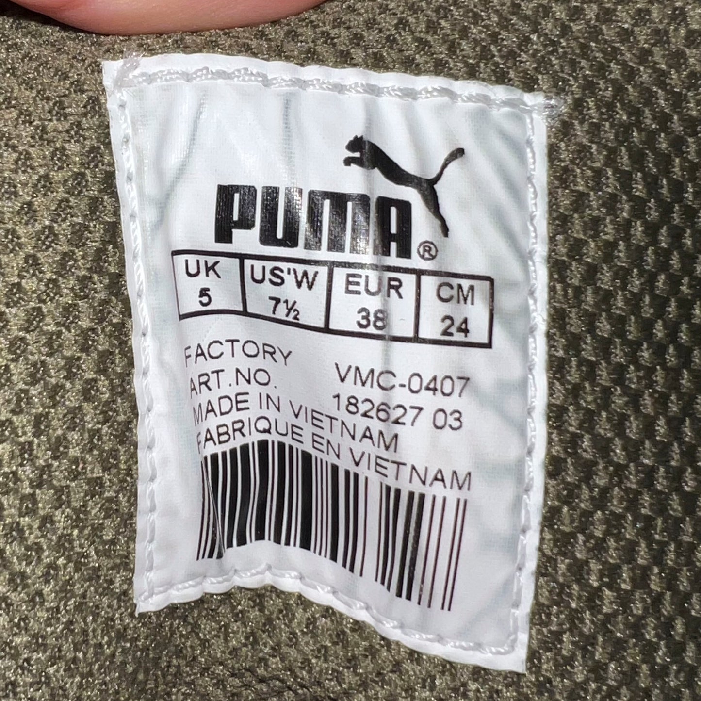 Puma Rare London Trail Green Leather Boxing Boots