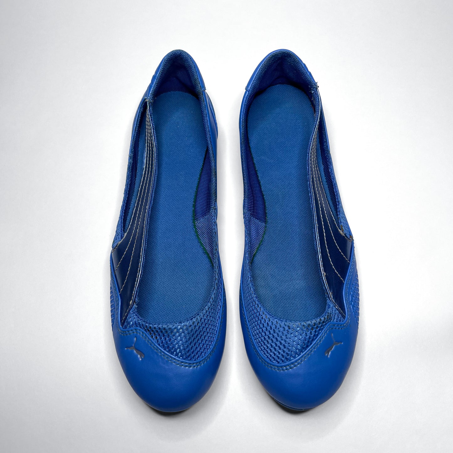 Puma Vintage Blue Leather Ballet Flats