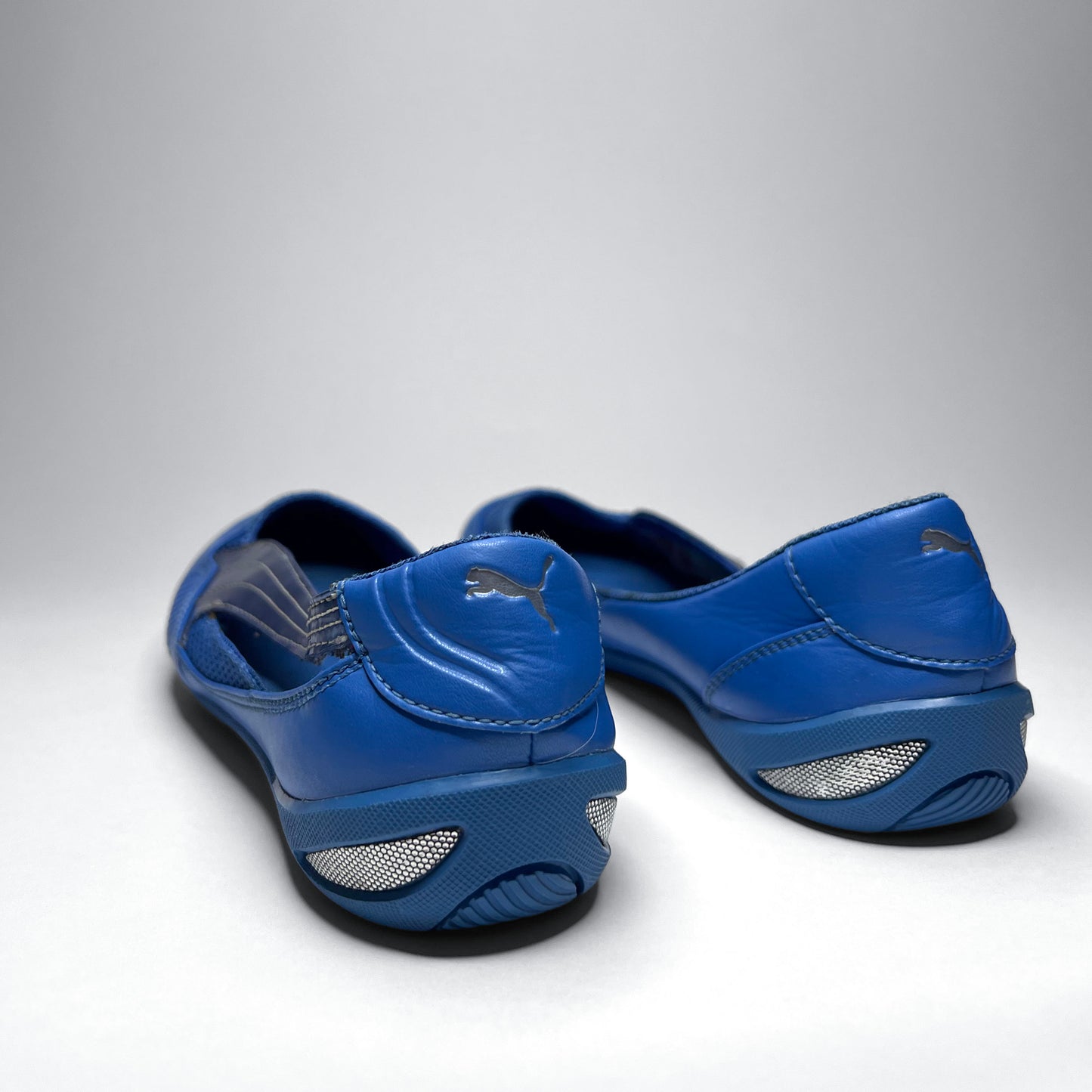 Puma Vintage Blue Leather Ballet Flats