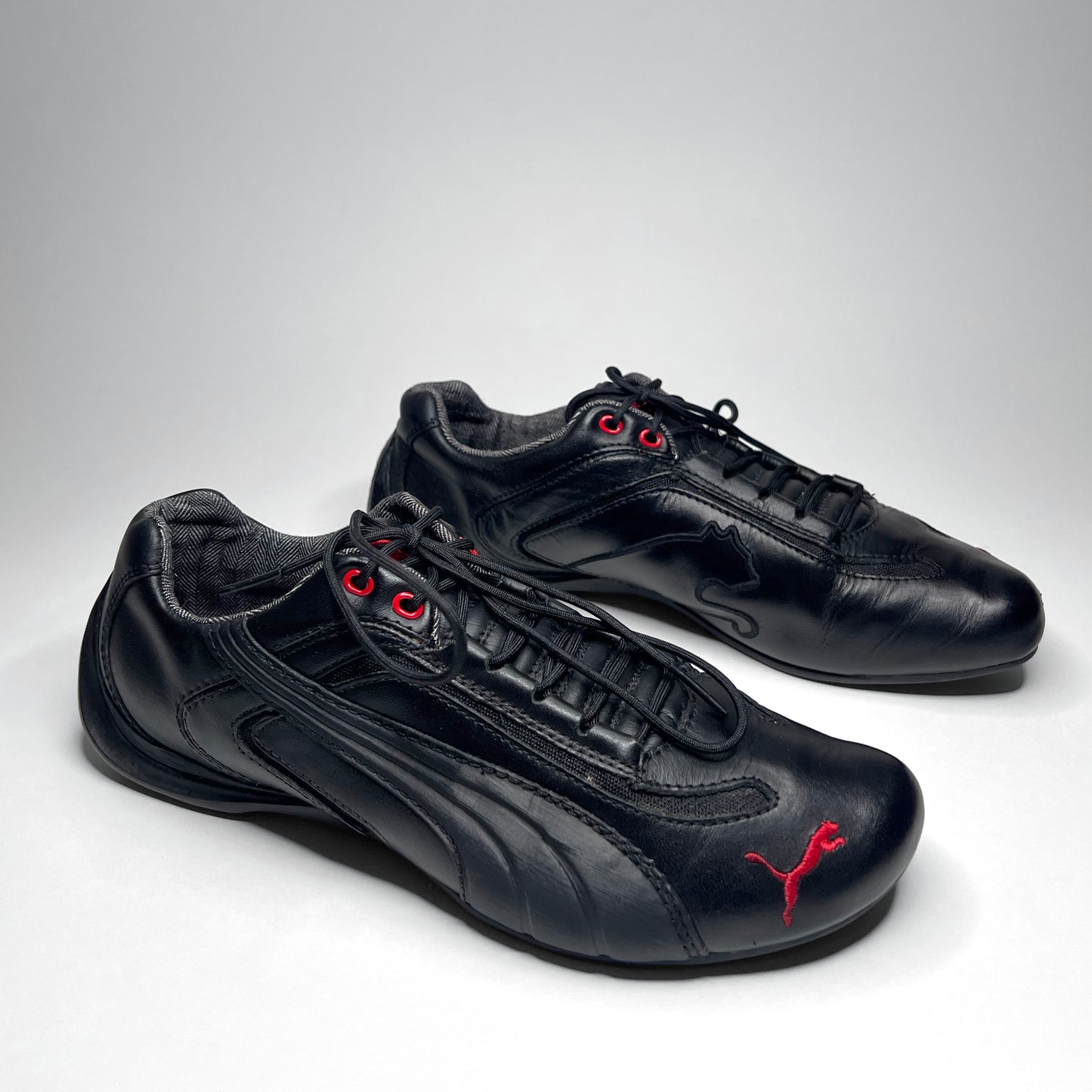 Puma Vintage Leather Black Sneakers