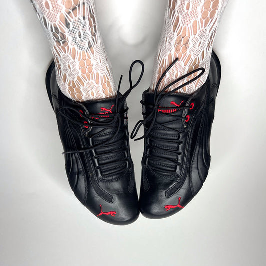 Puma Vintage Leather Black Sneakers