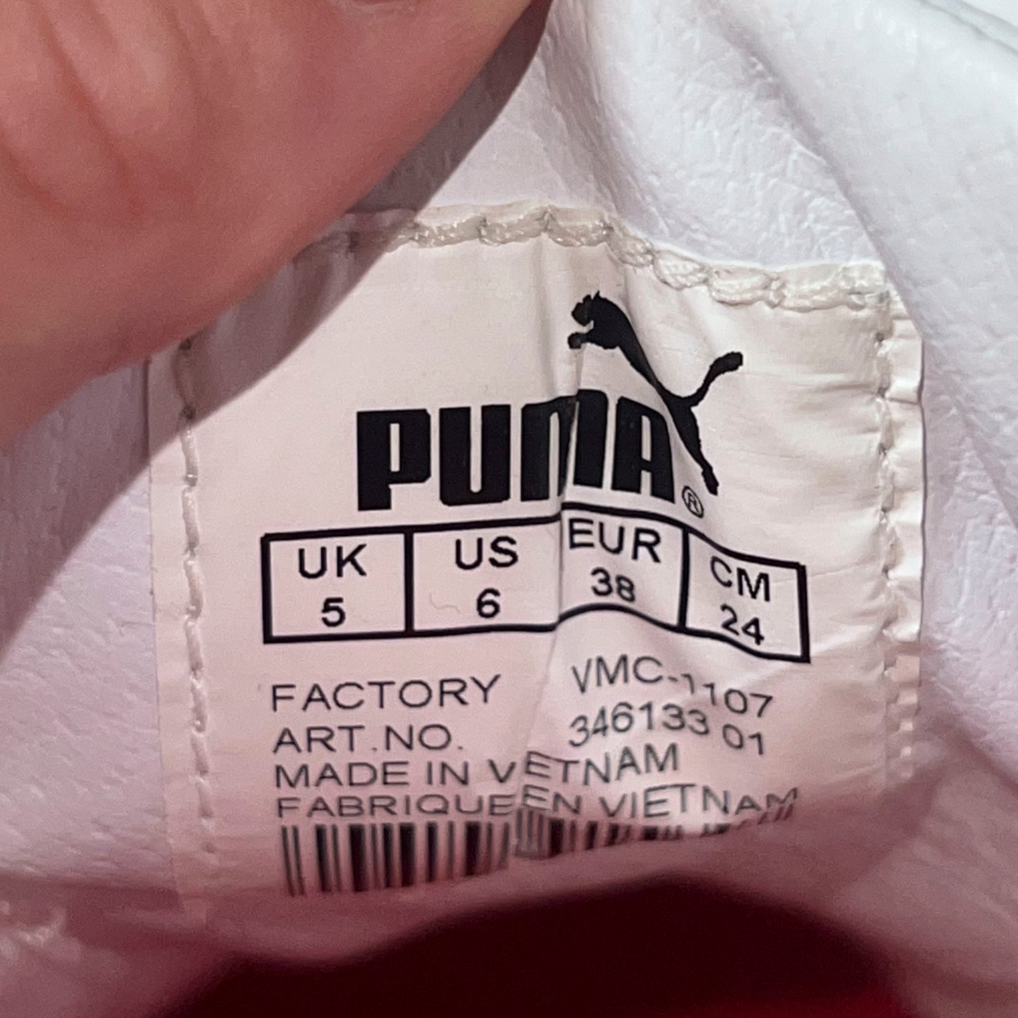 Puma Amoko Vintage White Leather Sneakers