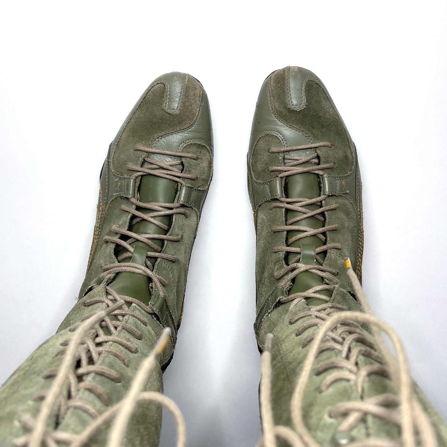 Puma Rare London Trail Green Leather Boxing Boots